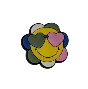 Happy Flower Croc Charm